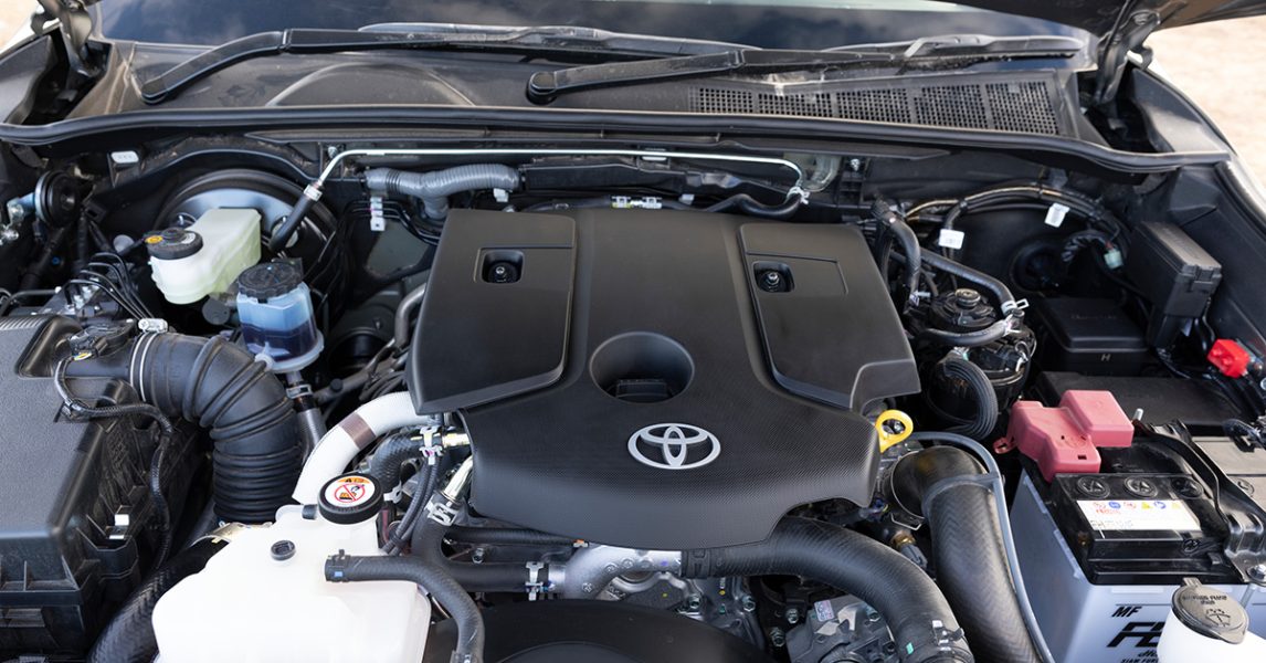 Engine of Toyota HiLux