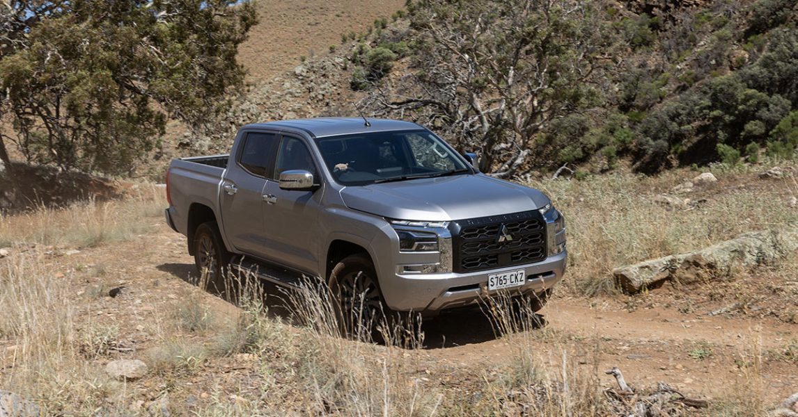 Mitsubishi Triton GLSB lade Silver in the bush 2